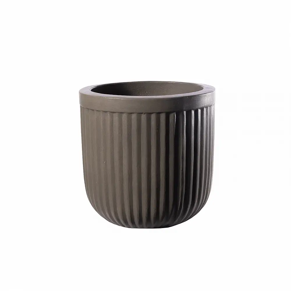 Supergreens Γλάστρα Τσιμεντένια Στρογγυλή "Gaia" Φυσική 30x30x30 εκ.