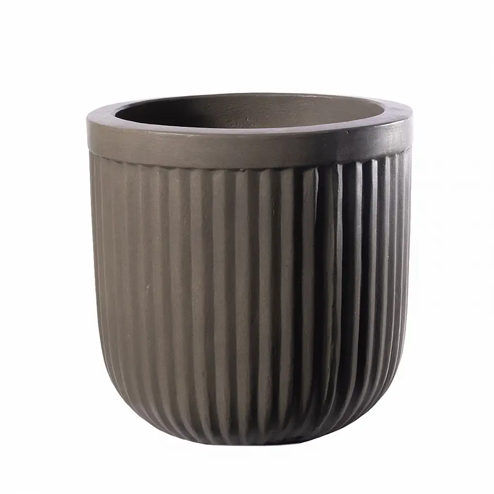 Supergreens Γλάστρα Τσιμεντένια Στρογγυλή "Gaia" Φυσική 45x45x45 εκ.