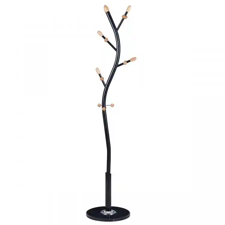 VenCore Arbor Black 5520-10001 - Καλόγερος Ρούχων Μεταλλικός Μαύρος 37 x 37 x 171cm