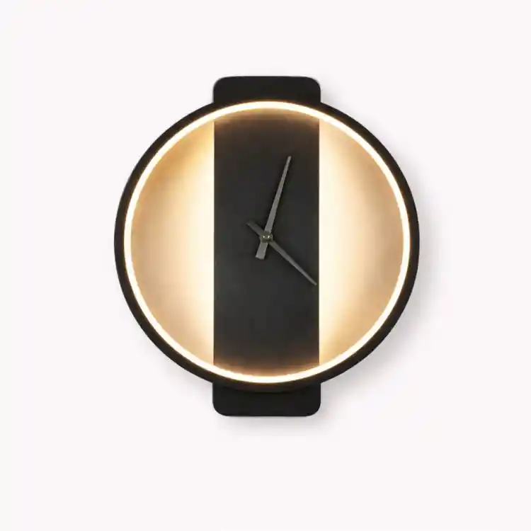 VenCore Chronor Black 6093-20083 - Μοντέρνο Επιτοίχιο Φωτιστικό Απλίκα LED 12W Μαύρο Αλουμίνιο με Ρυθμιζόμενο CCT Λευκό - Ημέρας - Θερμό - Χειρισμός CCT μέσω Διακόπτη On-Off - Μ35 x Π30 x Υ5cm