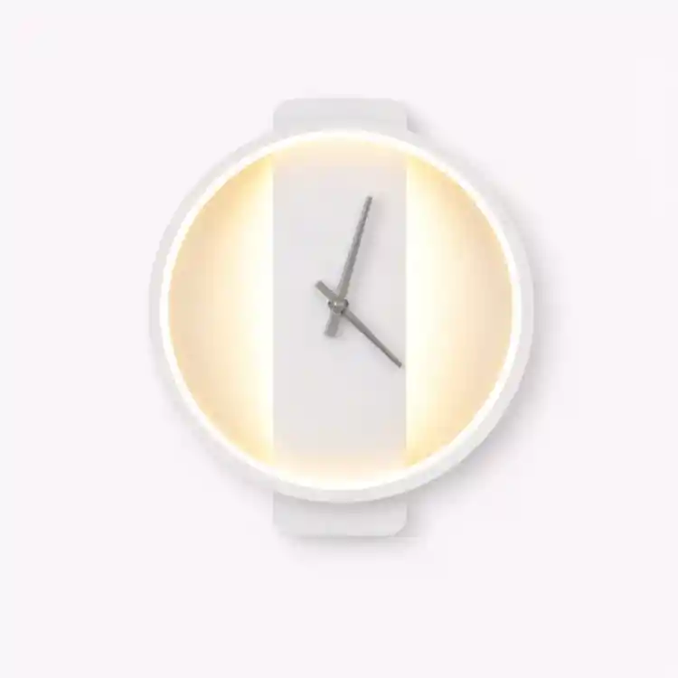 VenCore Chronor White 6093-20084 - Μοντέρνο Επιτοίχιο Φωτιστικό Απλίκα LED 12W Λευκό Αλουμίνιο με Ρυθμιζόμενο CCT Λευκό - Ημέρας - Θερμό - Χειρισμός CCT μέσω Διακόπτη On-Off - Μ35 x Π30 x Υ5cm