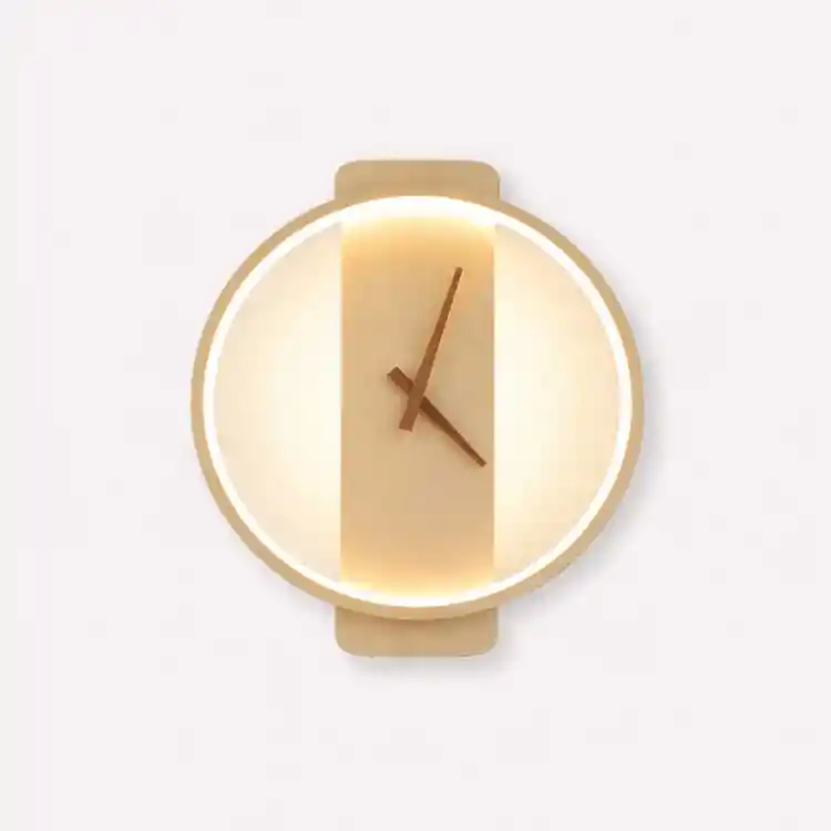 VenCore Chronor Gold 6093-20085 - Μοντέρνο Επιτοίχιο Φωτιστικό Απλίκα LED 12W Χρυσό Αλουμίνιο με Ρυθμιζόμενο CCT Λευκό - Ημέρας - Θερμό - Χειρισμός CCT μέσω Διακόπτη On-Off - Μ35 x Π30 x Υ5cm