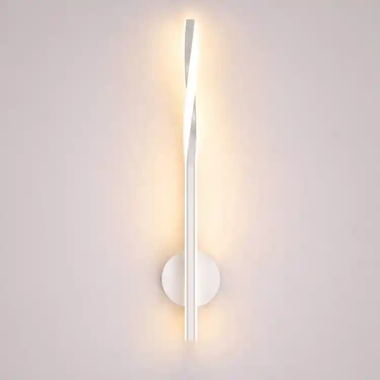 VenCore Twynor White 6093-20155 - Μοντέρνο Επιτοίχιο Φωτιστικό Απλίκα LED 40CM 10W Λευκό Αλουμίνιο με Ρυθμιζόμενο CCT Λευκό - Ημέρας - Θερμό - Χειρισμός CCT μέσω Διακόπτη On-Off