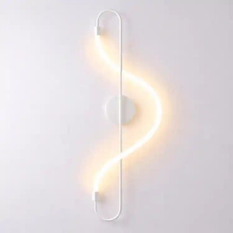VenCore Fluvaris White 6093-20171 - Μοντέρνο Επιτοίχιο Φωτιστικό Απλίκα LED 12W Λευκό Αλουμίνιο με Ρυθμιζόμενο CCT Λευκό - Ημέρας - Θερμό - Χειρισμός CCT μέσω Διακόπτη On-Off
