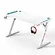 VenCore 2730-10010 - Gaming Desk 140x60x74cm White - Μοντέρνο Γραφείο Gaming VenCore Μοριοσανίδας Carbon Fiber με Μεταλλικά Πόδια Λευκό Μ140 x Π60 x Υ74cm
