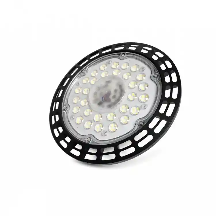 VenCore 6407-50007 - LED High Bay UFO 100W CW - Φωτιστικό Βιομηχανικού Τύπου Καμπάνα High Bay UFO LED 100 Watt 230 Volt 180° 14000 Lumens Ψυχρό Λευκό 6000K - Φ24 x Υ8cm