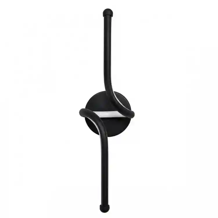 VenCore Aureon Black 6093-20146 - Μοντέρνο Επιτοίχιο Φωτιστικό Απλίκα LED 12W Μαύρο Αλουμίνιο με Ρυθμιζόμενο CCT Λευκό - Ημέρας - Θερμό - Χειρισμός CCT μέσω Διακόπτη On-Off - Μ40 x Π11 x Υ14cm