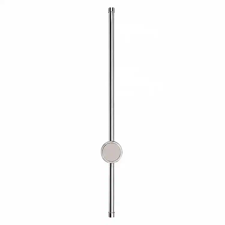 VenCore Serenor Silver 6093-20128 - Μοντέρνο Επιτοίχιο Φωτιστικό Απλίκα LED 7W Ασημί Αλουμίνιο με Ρυθμιζόμενο CCT Λευκό - Ημέρας - Θερμό - Χειρισμός CCT μέσω Διακόπτη On-Off - Μ60 x Π6 x Υ10cm
