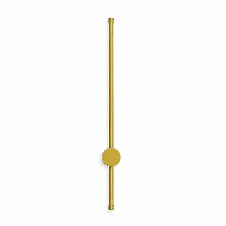 VenCore Serenor Gold 6093-20129 - Μοντέρνο Επιτοίχιο Φωτιστικό Απλίκα LED 7W Χρυσό Αλουμίνιο με Ρυθμιζόμενο CCT Λευκό - Ημέρας - Θερμό - Χειρισμός CCT μέσω Διακόπτη On-Off - Μ60 x Π6 x Υ10cm
