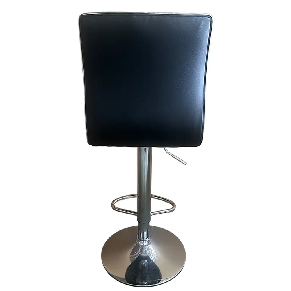 ArteLibre Σκαμπό Bar ArteLibre ENCANTA Μαύρο/Χρώμιο PU/Μέταλλο 41x50x59/94-80/115cm - 14600199 - inde.gr