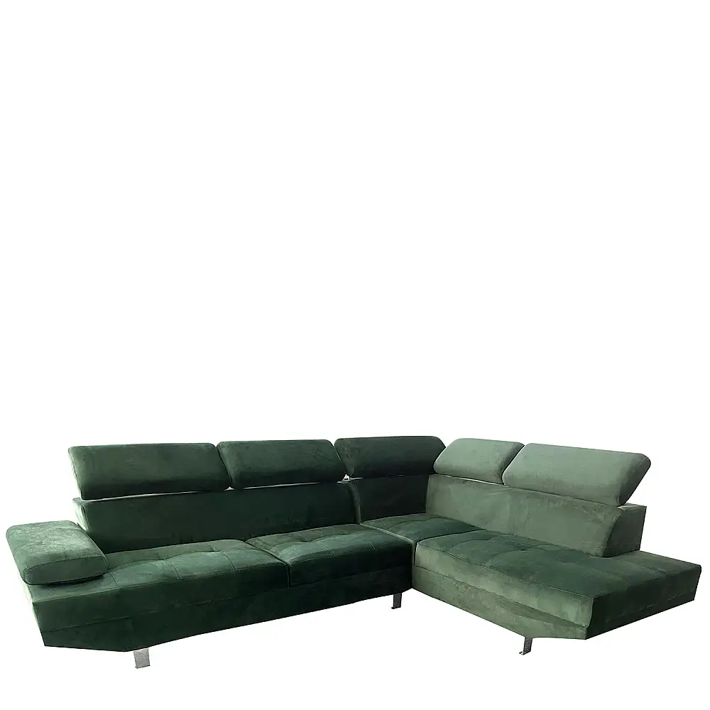 ArteLibre Καναπές Γωνιακός ArteLibre OZMA Πράσινο Ύφασμα 254x160x70cm - 14290038 - inde.gr