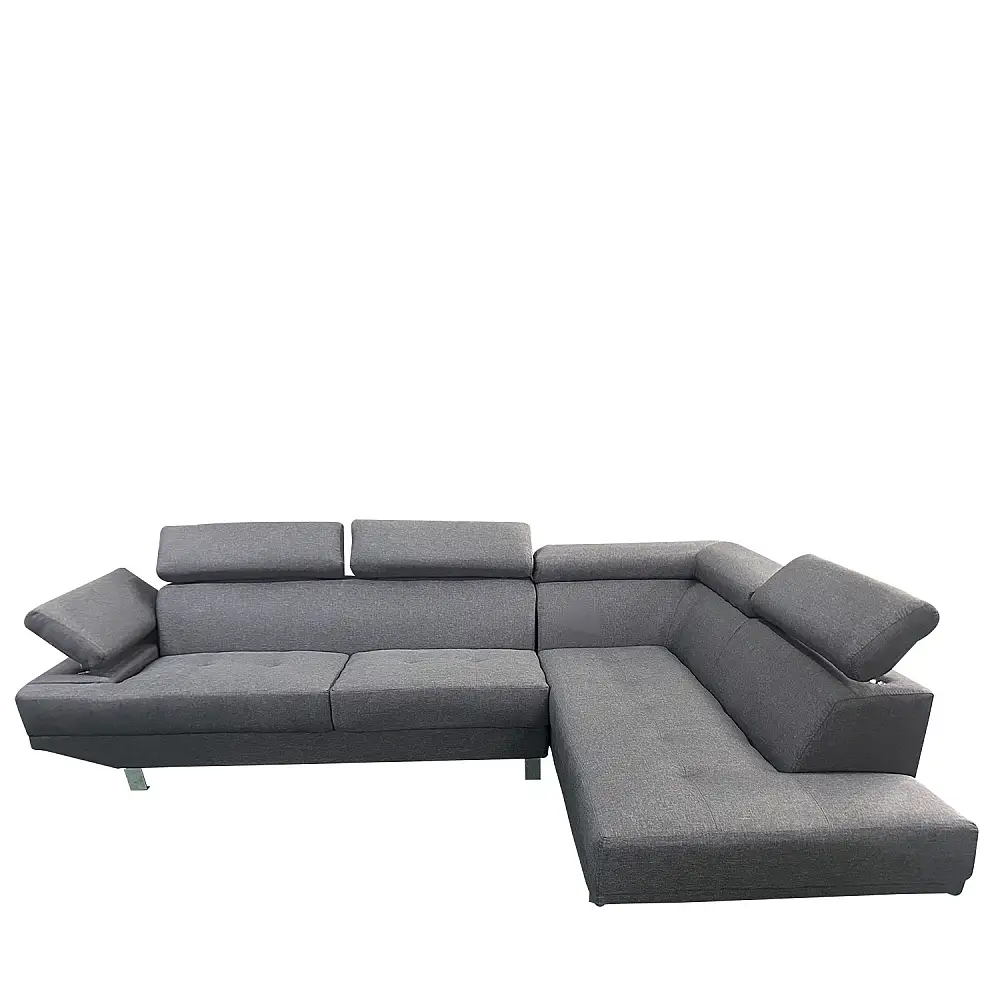 ArteLibre Καναπές Γωνιακός ArteLibre MASAL Γκρι Ύφασμα 280x185x85cm - 14290039 - inde.gr