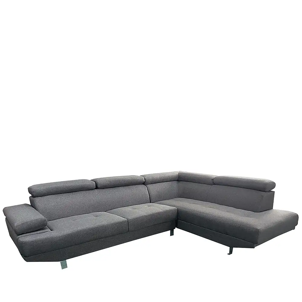 ArteLibre Καναπές Γωνιακός ArteLibre MASAL Γκρι Ύφασμα 280x185x85cm - 14290039 - inde.gr