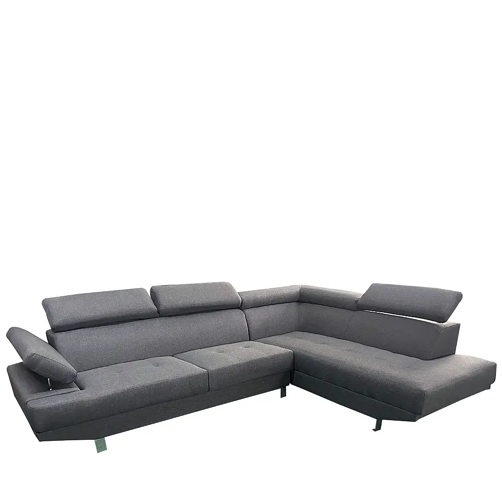 ArteLibre Καναπές Γωνιακός ArteLibre MASAL Γκρι Ύφασμα 280x185x85cm - 14290039 - inde.gr