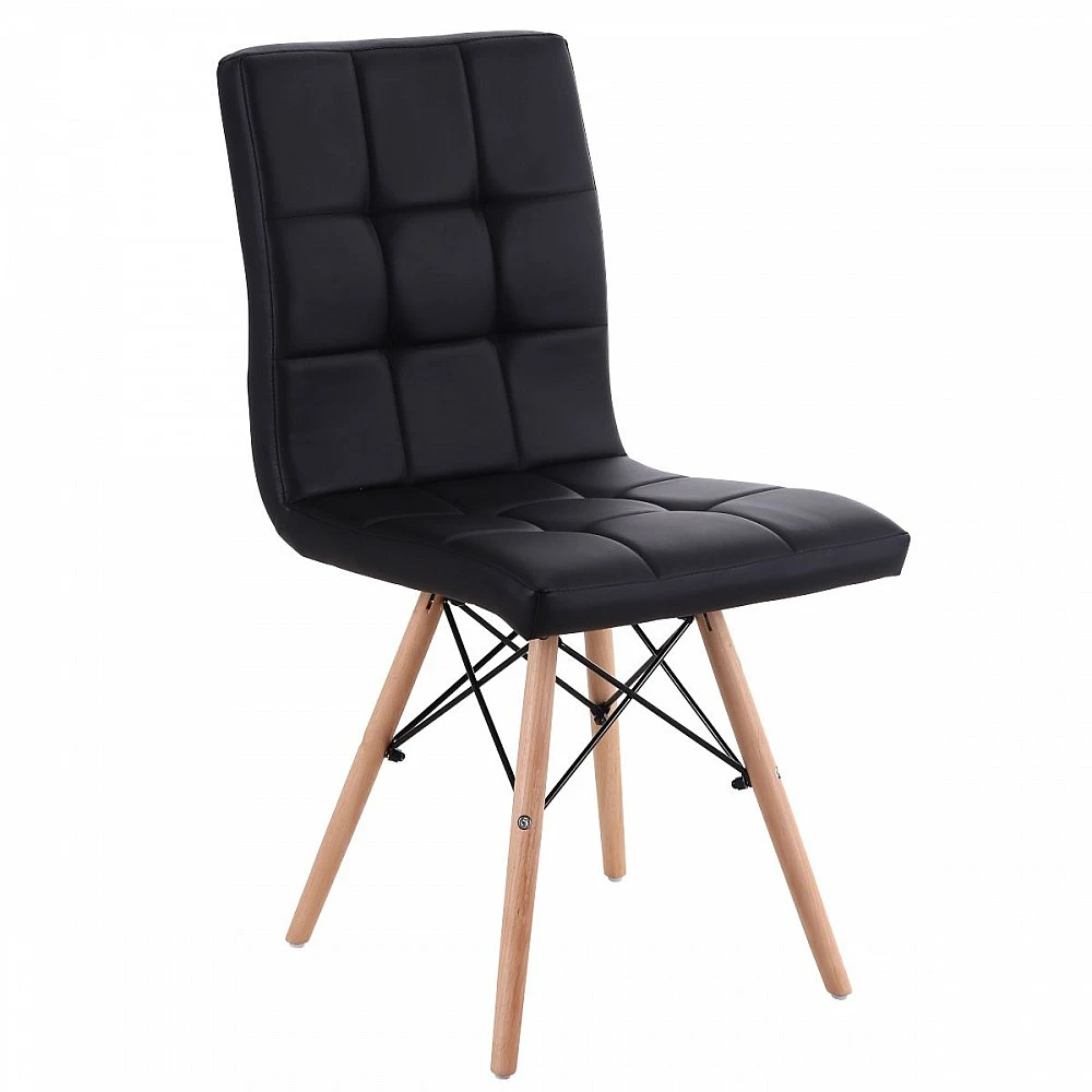 ArteLibre Καρέκλα ArteLibre CUPPLESSUS Μαύρο PU 43x55x86cm - 14590007 - inde.gr