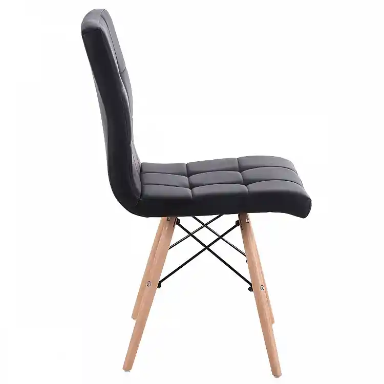 ArteLibre Καρέκλα ArteLibre CUPPLESSUS Μαύρο PU 43x55x86cm - 14590007 - inde.gr
