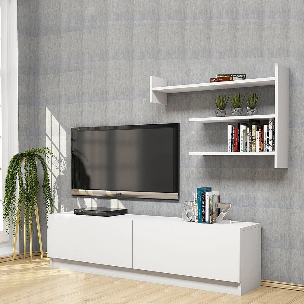 ArteLibre Σύνθετο ArteLibre ALPHA Λευκό 160x32x40cm - 14410011 - inde.gr ArteLibre Σύνθετο ArteLibre ALPHA Λευκό 160x32x40cm - 14410011 - inde.gr