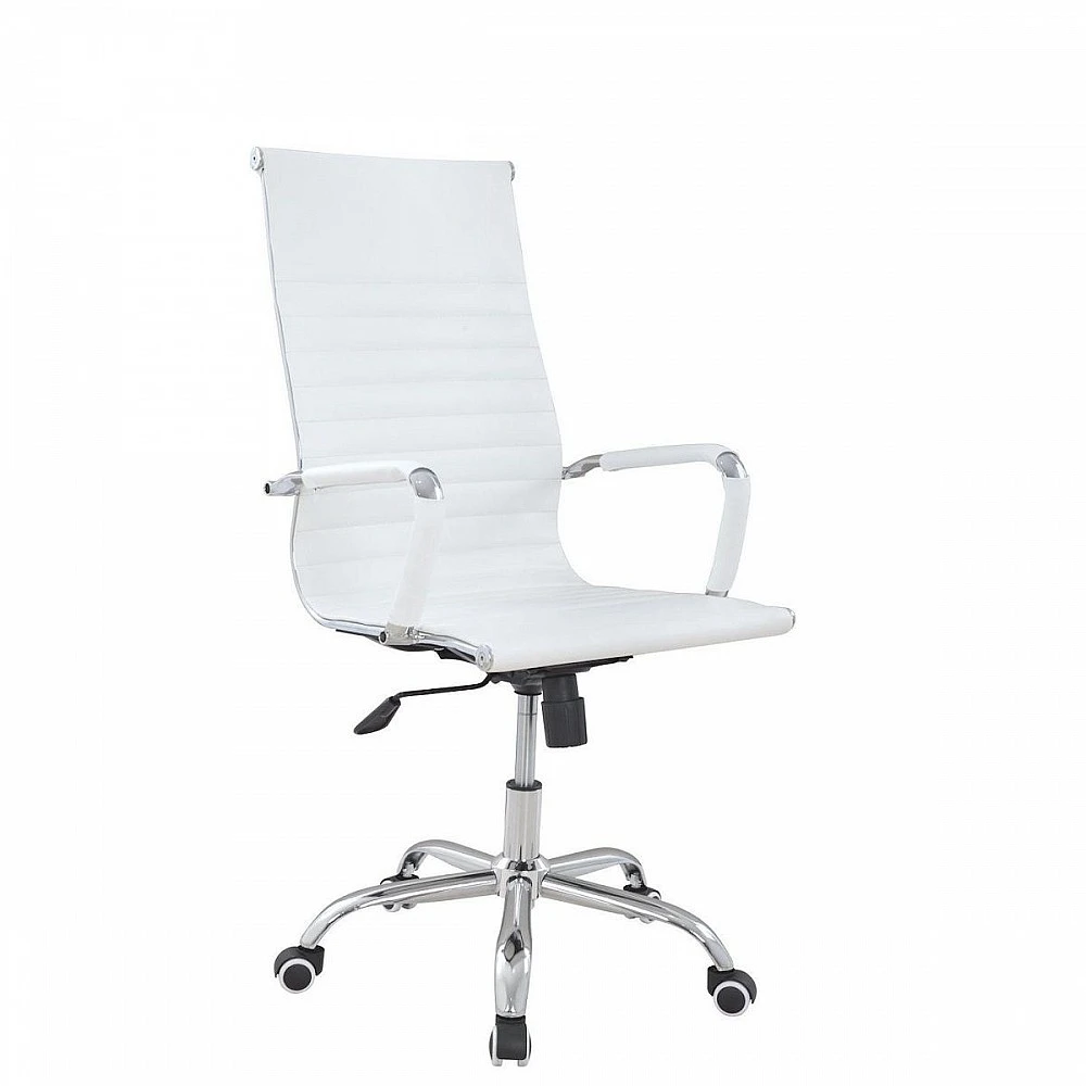 ArteLibre Καρέκλα Γραφείου ArteLibre ΔΙΩΝΗ Λευκό PU 55x60x104-111cm - 14230018 - inde.gr