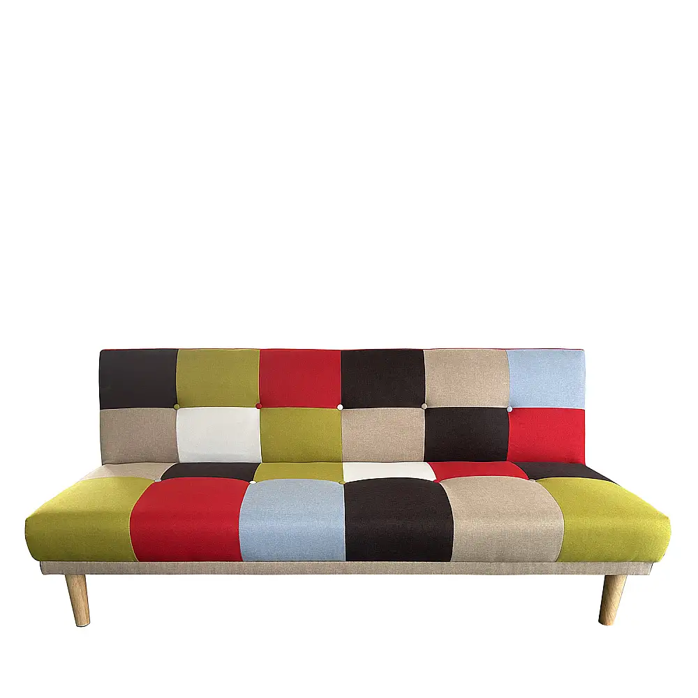 ArteLibre Καναπές Κρεβάτι Τριθέσιος ArteLibre SELKIE Πολύχρωμο Ύφασμα 180x80x75cm - 14290054 - inde.gr