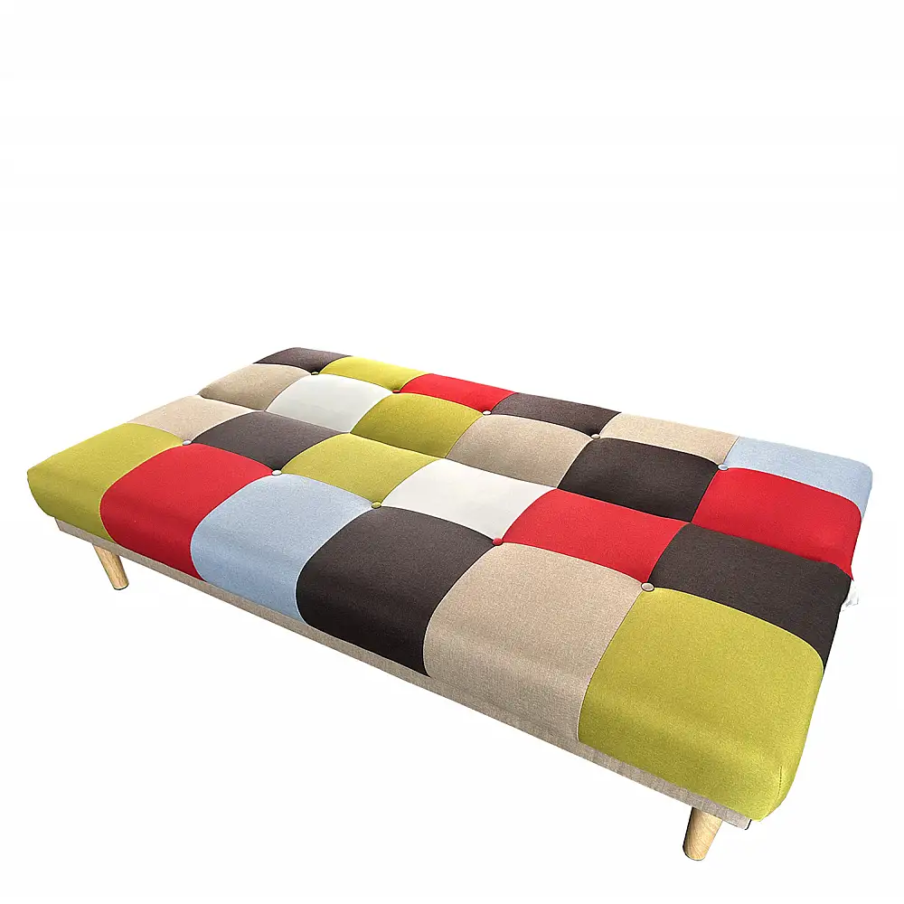 ArteLibre Καναπές Κρεβάτι Τριθέσιος ArteLibre SELKIE Πολύχρωμο Ύφασμα 180x80x75cm - 14290054 - inde.gr