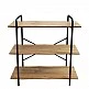 ArteLibre Ραφιέρα ArteLibre AVEIRO Φυσικό/Μαύρο MDF/Μέταλλο 80x34x80cm - 14330042 - inde.gr ArteLibre Ραφιέρα ArteLibre AVEIRO Φυσικό/Μαύρο MDF/Μέταλλο 80x34x80cm - 14330042 - inde.gr