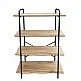 ArteLibre Ραφιέρα ArteLibre AMORA Φυσικό/Μαύρο MDF/Μέταλλο 80x34x112cm - 14330043 - inde.gr ArteLibre Ραφιέρα ArteLibre AMORA Φυσικό/Μαύρο MDF/Μέταλλο 80x34x112cm - 14330043 - inde.gr