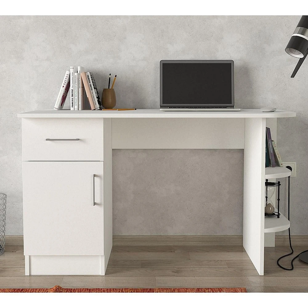 ArteLibre Γραφείο ArteLibre Gavdos Λευκό 120x52x75cm - 14410019 - inde.gr ArteLibre Γραφείο ArteLibre Gavdos Λευκό 120x52x75cm - 14410019 - inde.gr