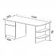 ArteLibre Γραφείο ArteLibre Gavdos Λευκό 120x52x75cm - 14410019 - inde.gr ArteLibre Γραφείο ArteLibre Gavdos Λευκό 120x52x75cm - 14410019 - inde.gr