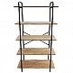 ArteLibre Ραφιέρα ArteLibre EVORA Φυσικό/Μαύρο MDF/Μέταλλο 80x34x144cm - 14330044 - inde.gr ArteLibre Ραφιέρα ArteLibre EVORA Φυσικό/Μαύρο MDF/Μέταλλο 80x34x144cm - 14330044 - inde.gr