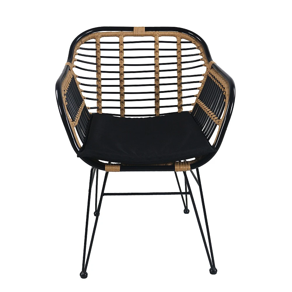 ArteLibre Καρέκλα Κήπου ArteLibre ATINIUS Φυσικό/Μαύρο Μέταλλο/Rattan 58x62x82cm - 14510052 - inde.gr ArteLibre Καρέκλα Κήπου ArteLibre ATINIUS Φυσικό/Μαύρο Μέταλλο/Rattan 58x62x82cm - 14510052 - inde.gr