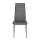ArteLibre Καρέκλα ArteLibre ROSE Σκούρο Γκρι PVC 53x39x96cm - 14320016 - inde.gr