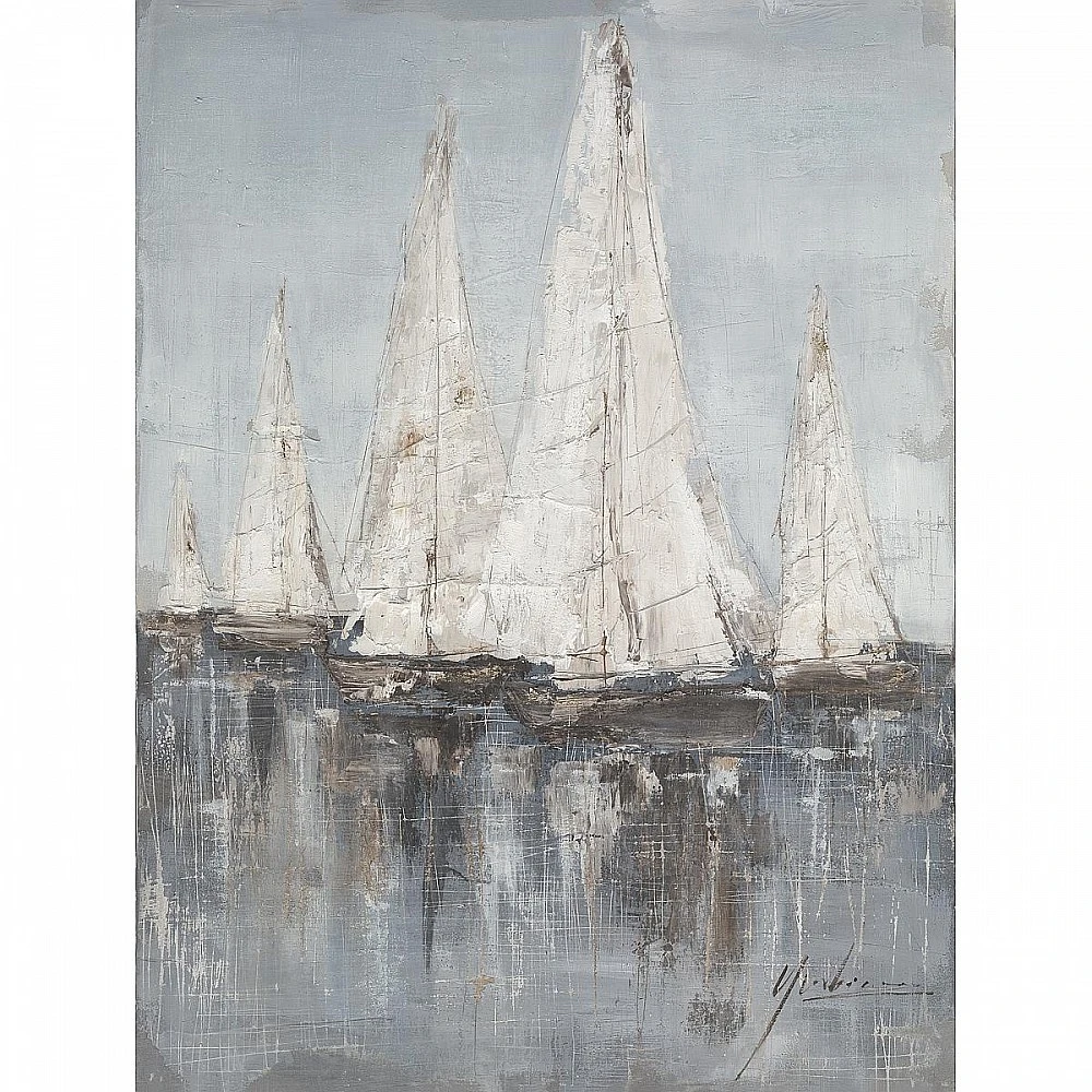 ArteLibre  Πίνακας ArteLibre "Ιστιοφόρα" Καμβάς 80x80cm - 14670033 - inde.gr