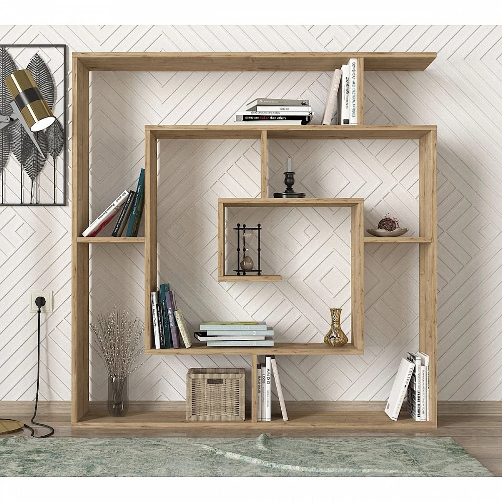 ArteLibre Βιβλιοθήκη ArteLibre Ithaki Φυσικό 125x22x130cm - 14410032 - inde.gr ArteLibre Βιβλιοθήκη ArteLibre Ithaki Φυσικό 125x22x130cm - 14410032 - inde.gr