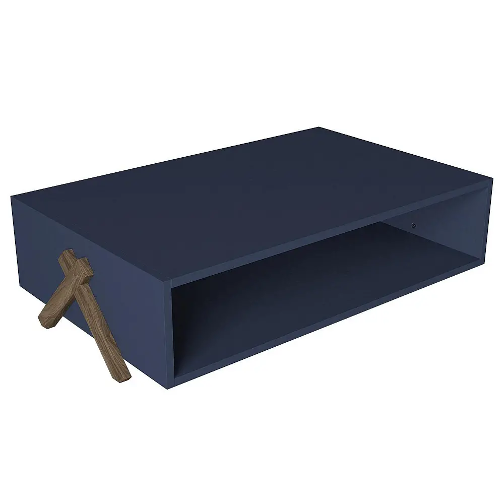 ArteLibre Τραπεζάκι Σαλονιού ArteLibre KOS Μπλε 98x60x26cm - 14410037 - inde.gr