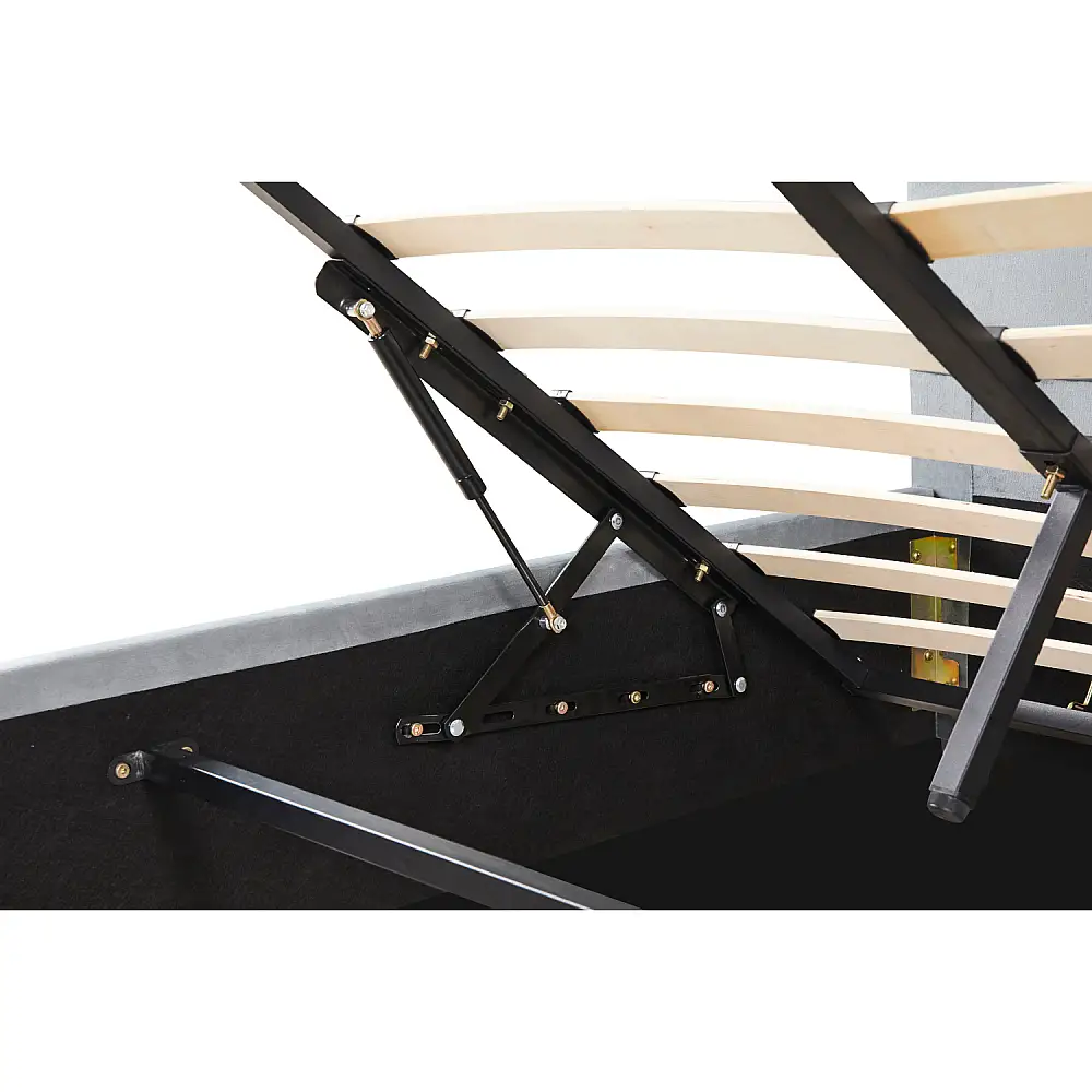 ArteLibre Κρεβάτι Μονό ArteLibre CLOUDREST Γκρι Ύφασμα 214x127.5x109cm (Στρώμα 120x200cm) - 14920011 - inde.gr