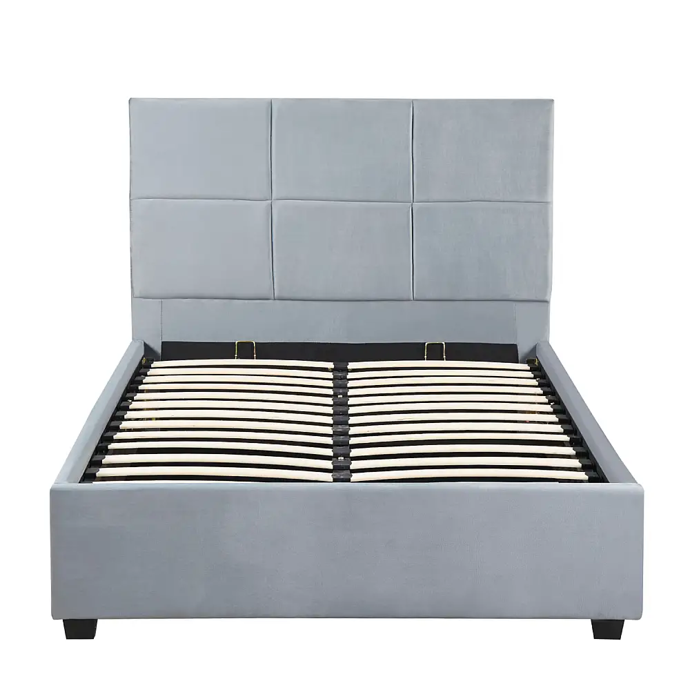 ArteLibre Κρεβάτι Μονό ArteLibre CLOUDREST Γκρι Ύφασμα 214x127.5x109cm (Στρώμα 120x200cm) - 14920011 - inde.gr