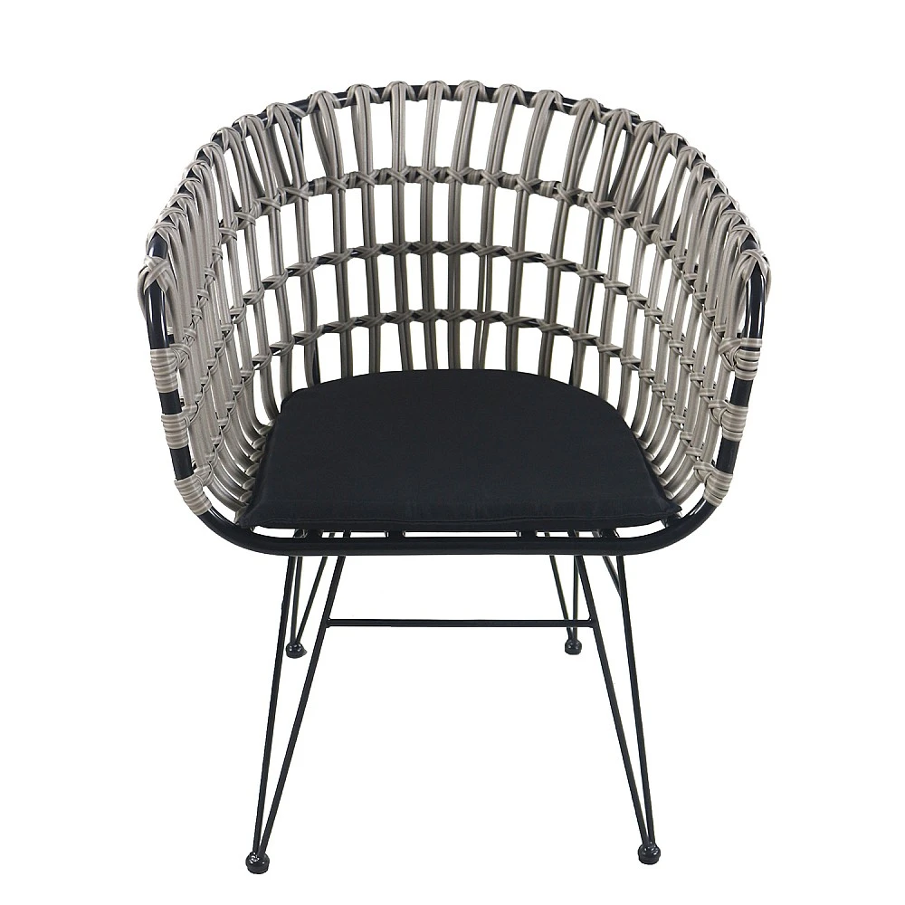 ArteLibre Καρέκλα Κήπου ArteLibre ATRIUS Γκρι/Μαύρο Μέταλλο/Rattan 61x57x80cm - 14510053 - inde.gr ArteLibre Καρέκλα Κήπου ArteLibre ATRIUS Γκρι/Μαύρο Μέταλλο/Rattan 61x57x80cm - 14510053 - inde.gr