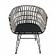 ArteLibre Καρέκλα Κήπου ArteLibre ATRIUS Γκρι/Μαύρο Μέταλλο/Rattan 61x57x80cm - 14510053 - inde.gr ArteLibre Καρέκλα Κήπου ArteLibre ATRIUS Γκρι/Μαύρο Μέταλλο/Rattan 61x57x80cm - 14510053 - inde.gr