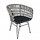 ArteLibre Καρέκλα Κήπου ArteLibre ATRIUS Γκρι/Μαύρο Μέταλλο/Rattan 61x57x80cm - 14510053 - inde.gr ArteLibre Καρέκλα Κήπου ArteLibre ATRIUS Γκρι/Μαύρο Μέταλλο/Rattan 61x57x80cm - 14510053 - inde.gr