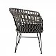 ArteLibre Καρέκλα Κήπου ArteLibre ATRIUS Γκρι/Μαύρο Μέταλλο/Rattan 61x57x80cm - 14510053 - inde.gr ArteLibre Καρέκλα Κήπου ArteLibre ATRIUS Γκρι/Μαύρο Μέταλλο/Rattan 61x57x80cm - 14510053 - inde.gr