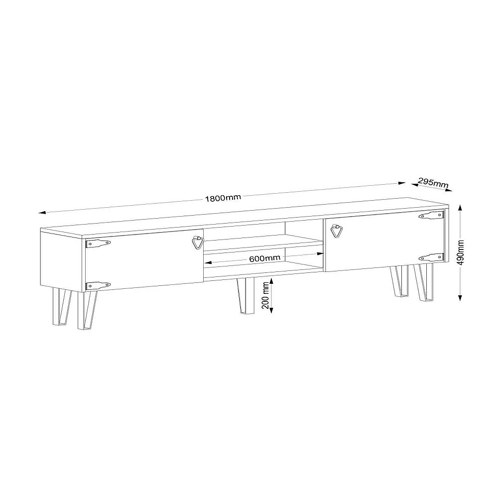 ArteLibre Έπιπλο Τηλεόρασης ArteLibre Thira Σκούρο Καφέ 180x30x49cm - 14410045 - inde.gr ArteLibre Έπιπλο Τηλεόρασης ArteLibre Thira Σκούρο Καφέ 180x30x49cm - 14410045 - inde.gr