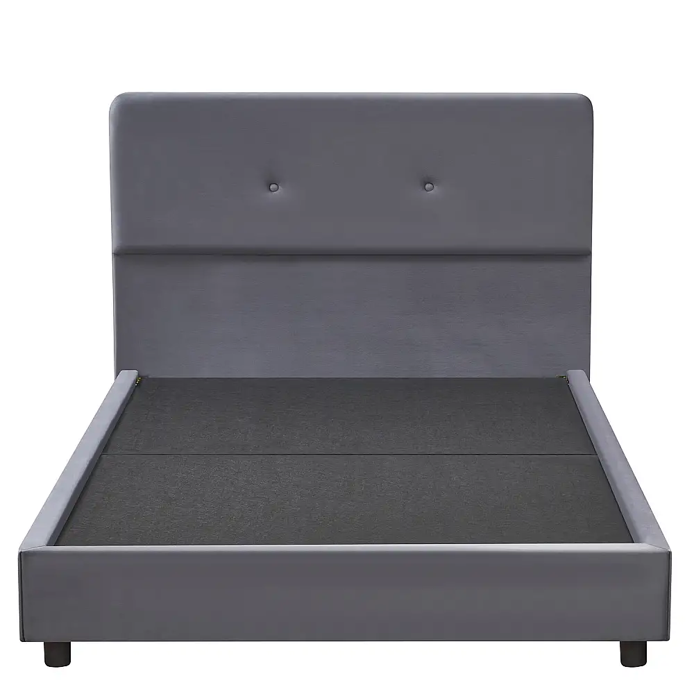 ArteLibre Κρεβάτι Ημίδιπλο ArteLibre TAMAHAWK Γκρι Ύφασμα Για Στρώμα 120x200cm - 14920019 - inde.gr