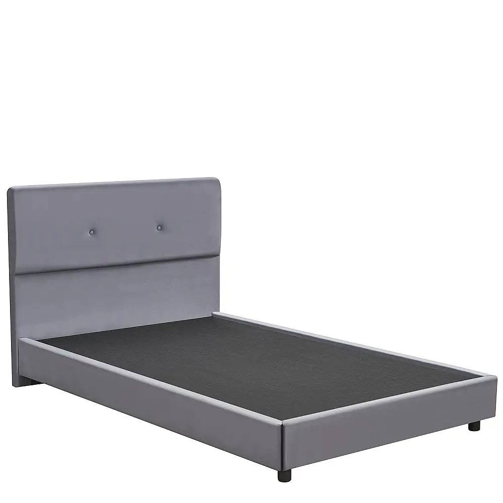 ArteLibre Κρεβάτι Ημίδιπλο ArteLibre TAMAHAWK Γκρι Ύφασμα Για Στρώμα 120x200cm - 14920019 - inde.gr