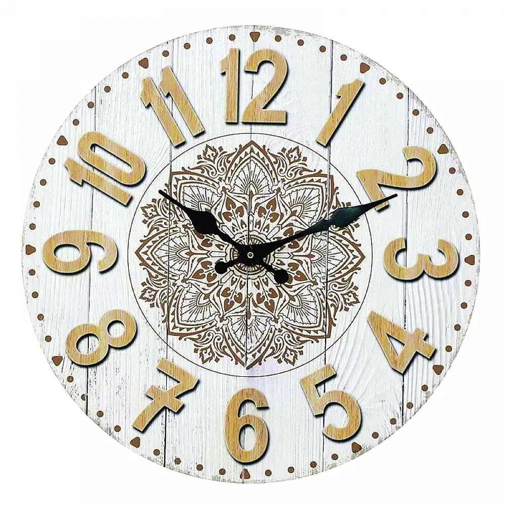 ArteLibre Ρολόι Τοίχου ArteLibre MDF Φ34x3.8cm - 14650010 - inde.gr