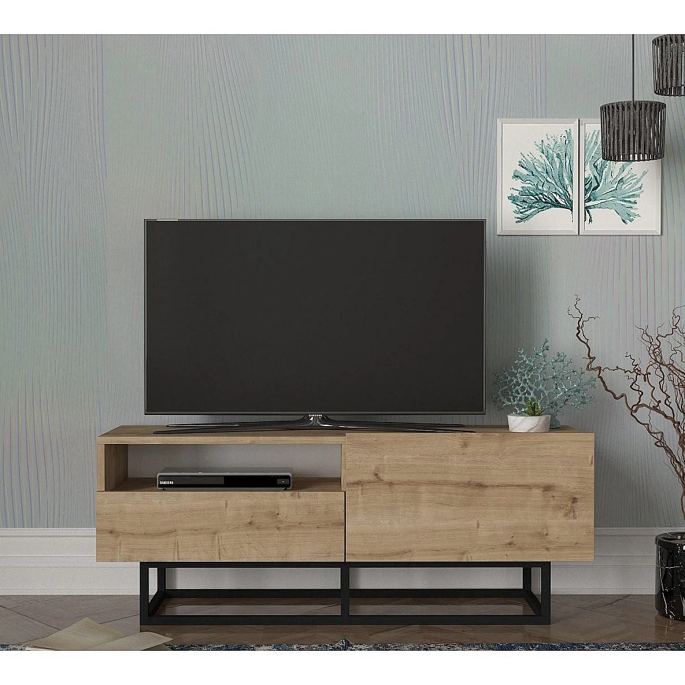 ArteLibre Έπιπλο Τηλεόρασης ArteLibre Ios Φυσικό 120x37x46cm - 14410051 - inde.gr
