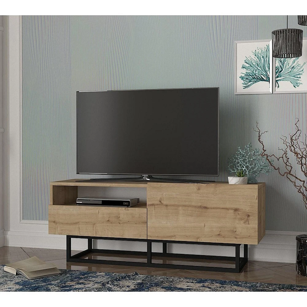 ArteLibre Έπιπλο Τηλεόρασης ArteLibre Ios Φυσικό 120x37x46cm - 14410051 - inde.gr