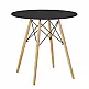 ArteLibre Τραπέζι ArteLibre RAPTOR Μαύρο MDF/Ξύλο Φ70x74cm - 14600021 - inde.gr