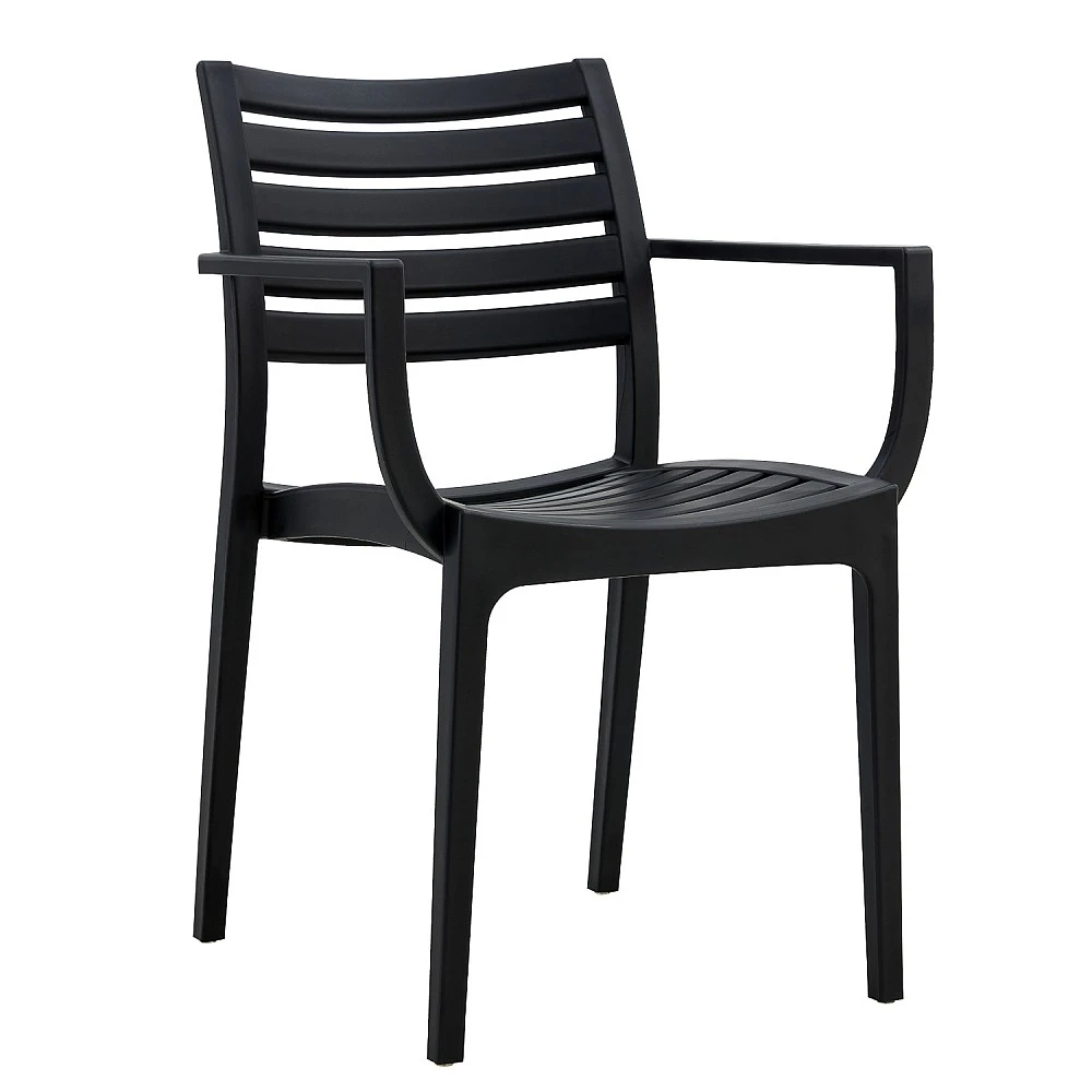 ArteLibre Πολυθρόνα Κήπου ArteLibre BORA-BORA Μαύρο PP 57x57x83cm - 15300029 - inde.gr