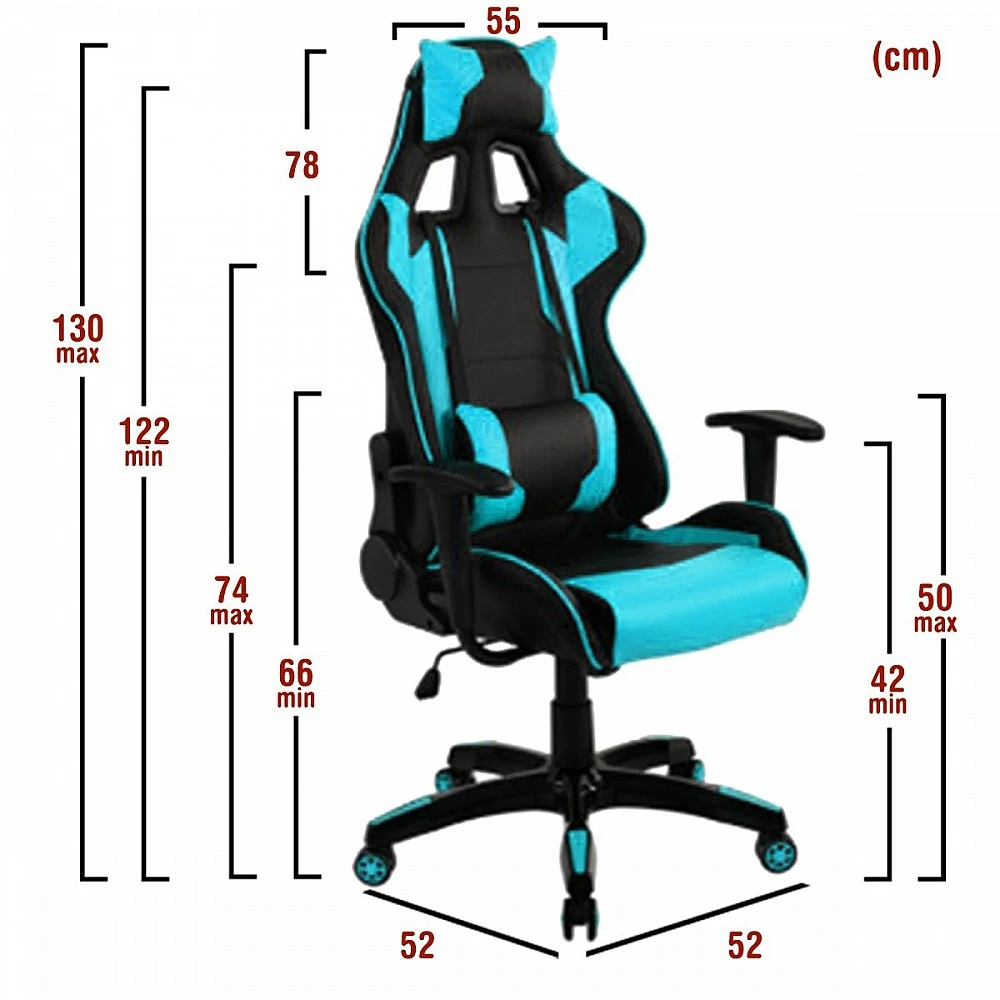 ArteLibre Πολυθρόνα Γραφείου ArteLibre Gaming ΚΥΛΛΗΝΗ Μπλε/Μαύρο PVC 66x67x127-135cm - 14240002 - inde.gr ArteLibre Πολυθρόνα Γραφείου ArteLibre Gaming ΚΥΛΛΗΝΗ Μπλε/Μαύρο PVC 66x67x127-135cm - 14240002 - inde.gr
