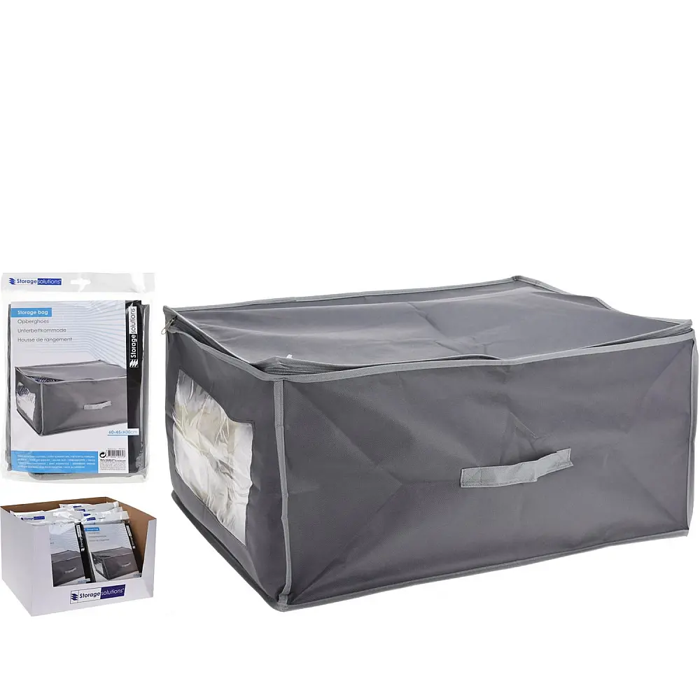 ArteLibre Θήκη Αποθήκευσης Non Woven 80g/m² Με Φερμουάρ Και Παράθυρο 60x45x30cm - 06350836 - inde.gr ArteLibre Θήκη Αποθήκευσης Non Woven 80g/m² Με Φερμουάρ Και Παράθυρο 60x45x30cm - 06350836 - inde.gr